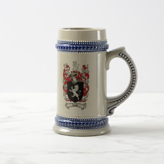 Lewis Coat of Arms Stein / Lewis Family Crest Mok (Rechts)