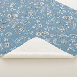 Lewis Day's "Oma" Floral Sherpa Deken