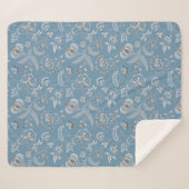 Lewis Day's "Oma" Floral Sherpa Deken (Voorkant (horizontaal))