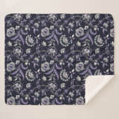 Lewis Day's "Oma" Floral Sherpa Deken (Voorkant (horizontaal))