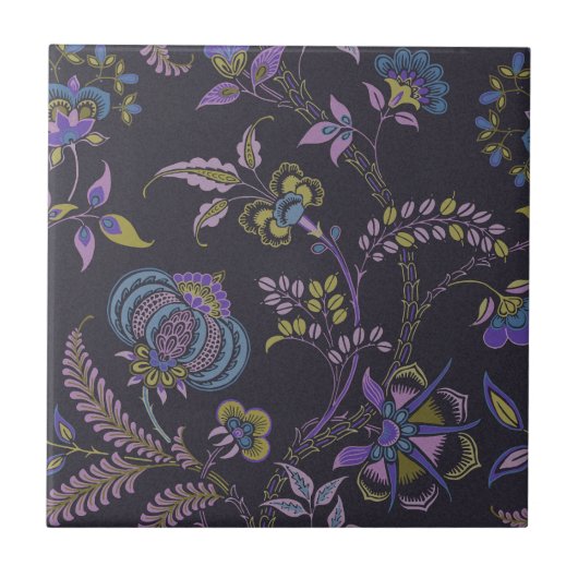 Lewis Day's "Oma" kleine keramische Tegel Tegeltje (Voorkant)