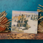 Lewis en Clark aan de Columbia River Fotoplaat (Zijkant)