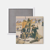 Lewis en Clark aan de Columbia River Magneet (Voorkant / Achterkant)