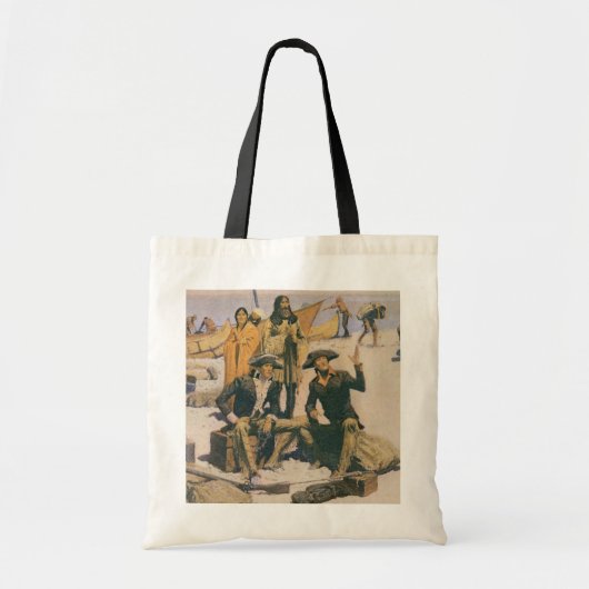 Lewis en Clark aan de Columbia River Tote Bag (Voorkant)