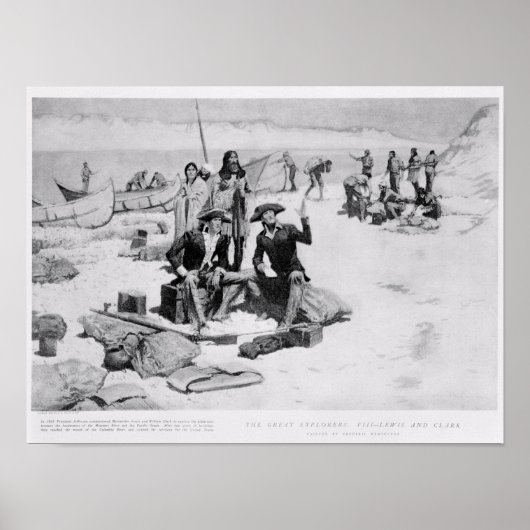 Lewis en Clark aan de monding van de Columbia Poster (Voorkant)
