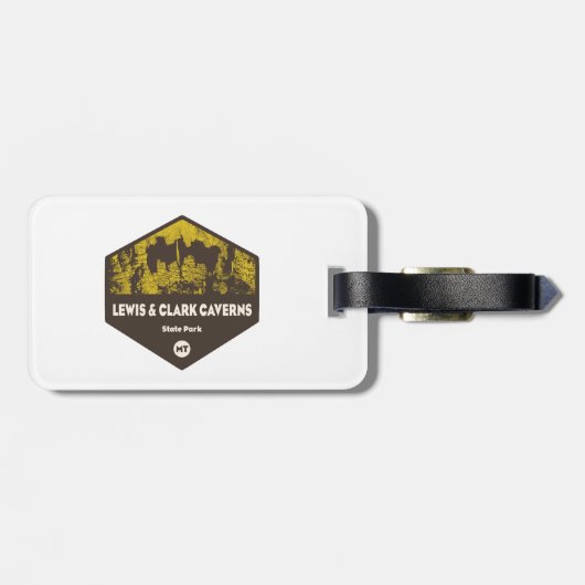 Lewis en Clark Caverns State Park Montana Bagagelabel (Achterkant horizontaal)