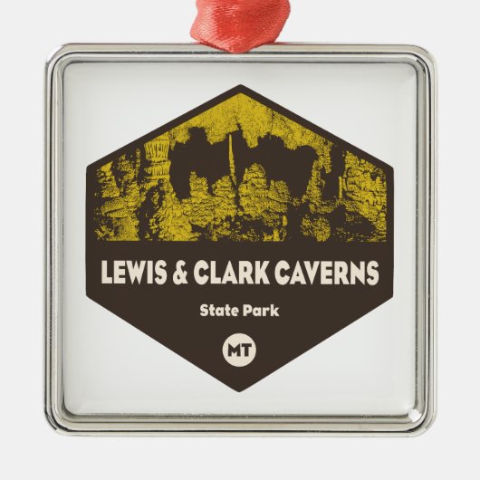 Lewis en Clark Caverns State Park Montana Metalen Ornament (Voorkant)