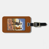 Lewis en Clark die het Westen verkennen Bagagelabel (Voorkant horizontaal)