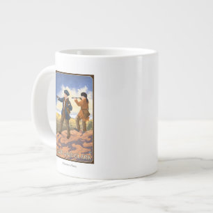 Lewis en Clark die het Westen verkennen Grote Koffiekop
