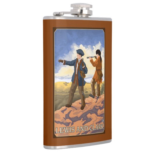 Lewis en Clark die het Westen verkennen Heupfles (Rechts)