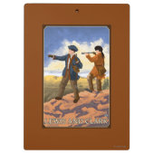 Lewis en Clark die het Westen verkennen Klembord (Achterkant)
