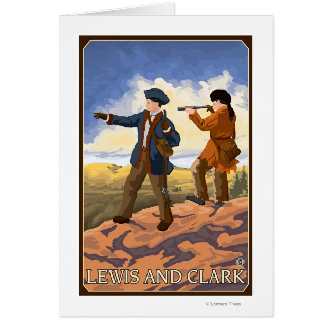 Lewis en Clark Exploring the West (Voorkant)
