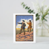 Lewis en Clark Exploring the West Briefkaart (Staand voorkant)