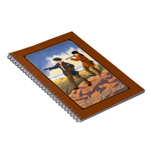 Lewis en Clark Exploring the West Notitieboek (Rechterzijde)