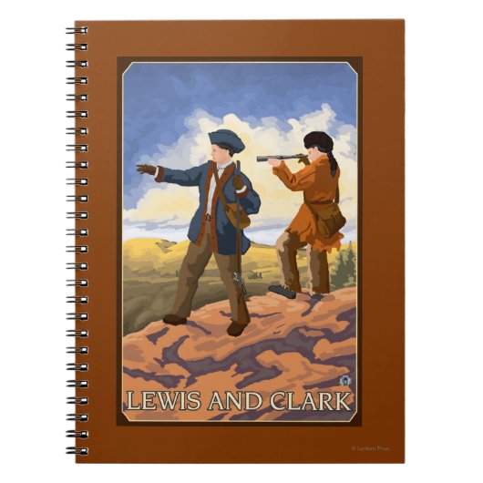 Lewis en Clark Exploring the West Notitieboek (Voorkant)