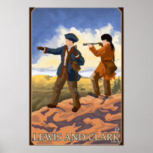 Lewis en Clark Exploring the West Poster
