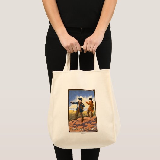 Lewis en Clark Exploring the West Tote Bag (Voorkant (product))