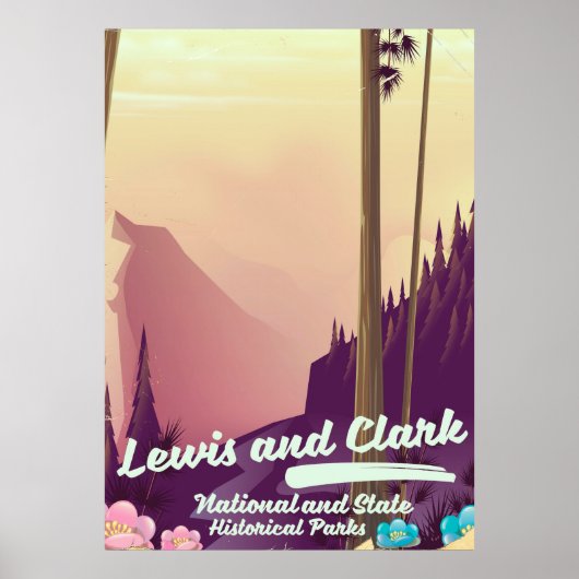 Lewis en Clark National en State Park poster (Voorkant)