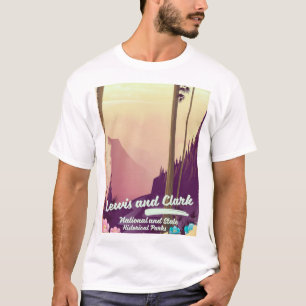 Lewis en Clark National en State Park poster T-shirt