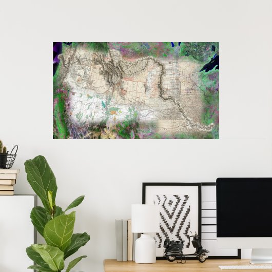 Lewis en Clark Poster (Thuiskantoor)