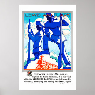 Lewis en Clark Reisposter Klassieke Collectie Poster