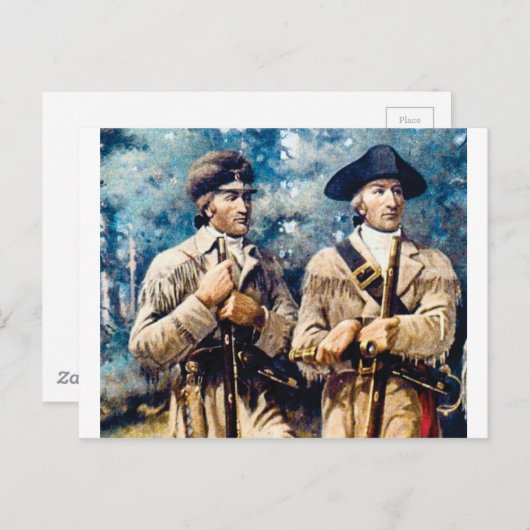 Lewis en Clark samen Briefkaart (Voorkant / Achterkant)