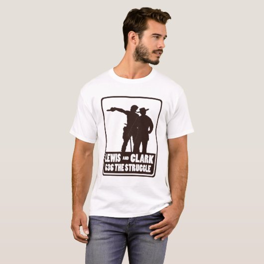 Lewis en Clark T-shirt (Voorkant volledig)