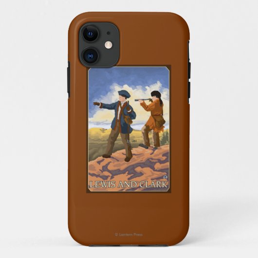Lewis en Clark verkennen het Westen Case-Mate iPhone Case (Achterkant)