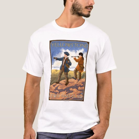Lewis en Clark - Yellowstone National Park T-shirt (Voorkant)