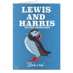 Lewis en Harris Scotland Puffin reisposter