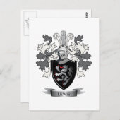 Lewis Family Crest Coat of Arms Briefkaart (Voorkant / Achterkant)