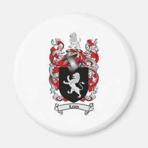 Lewis Family Crest - Lewis Coat of Arms Magneet