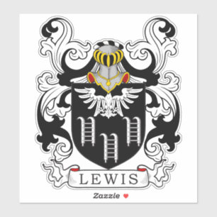 Lewis Family Crest Sticker
