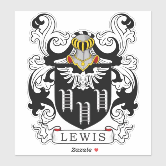 Lewis Family Crest Sticker (Vel)