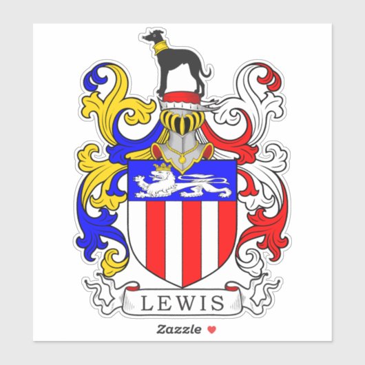 Lewis Family Crest Sticker (Vel)