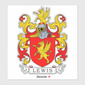 Lewis Family Crest Sticker (Vel)