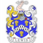 Lewis Family Crest Sticker (Voorkant)