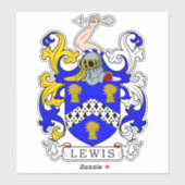 Lewis Family Crest Sticker (Vel)