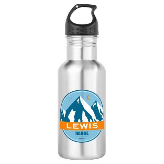 Lewis-gebergte Waterfles (Voorkant)