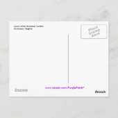 Lewis Ginter Botanical Garden Briefkaart (Achterkant)