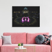 Lewis Ginter Botanical Garden Lights. Canvas Afdruk (Insitu (Woonkamer))