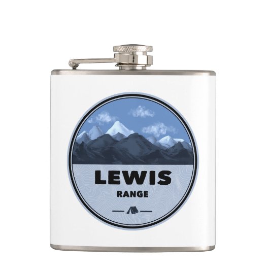 Lewis Mountain Range Kamperen Heupfles (Voorkant)