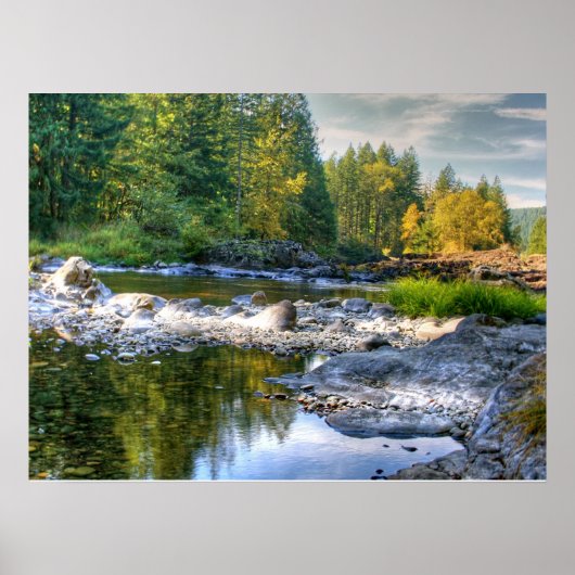 Lewis River Herfst Poster (Voorkant)