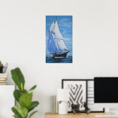 Lewis' Sailboat Poster (Thuiskantoor)