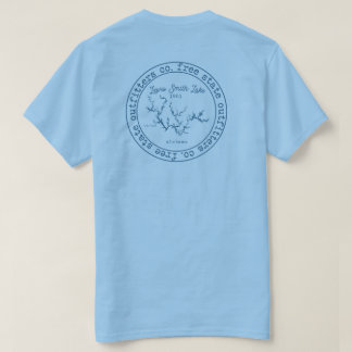 Lewis Smith Lake Double-Sided Map T-shirt