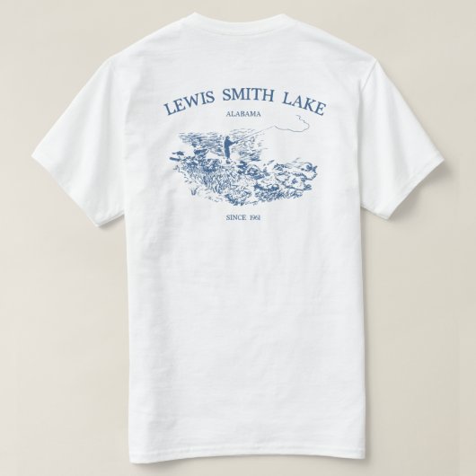 Lewis Smith Lake Vist Sketch T-shirt (Design achterkant)