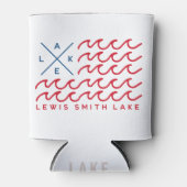 Lewis Smith Lake Wave Flag Koelbox Blikjeskoeler (Voorkant)