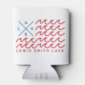 Lewis Smith Lake Wave Flag Koelbox Blikjeskoeler (Achterkant)
