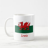 Lewis Welsh Flag Koffiemok (Links)