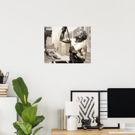 Lewis Wickes Hine Empire State (The Hoister) Poster (Thuiskantoor)